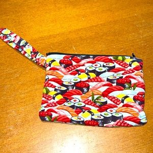 Handmade Zipper Pouch Wristlet